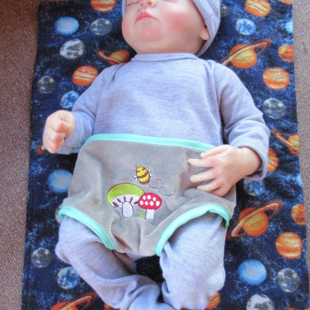 Baby burp cloth flannel burp rag changing pad pet mat nap blanket space planets